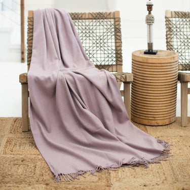 Melody Plain Throw (Ice Violet)